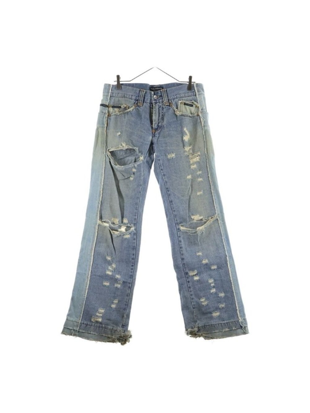 Dolce & Gabbana Reconstruction Beckham Denim Distressed Pants Indigo